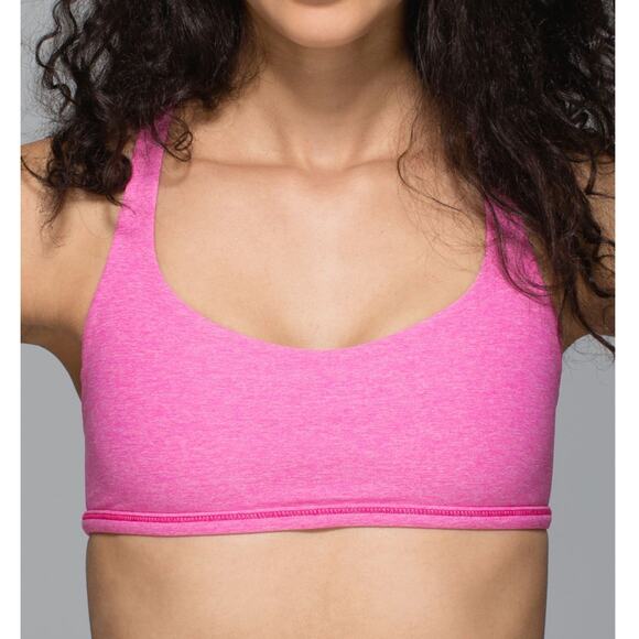 Lululemon Free To Be Wild Bra Size 6 Heathered Jewelled Magenta Pink - Picture 2 of 6
